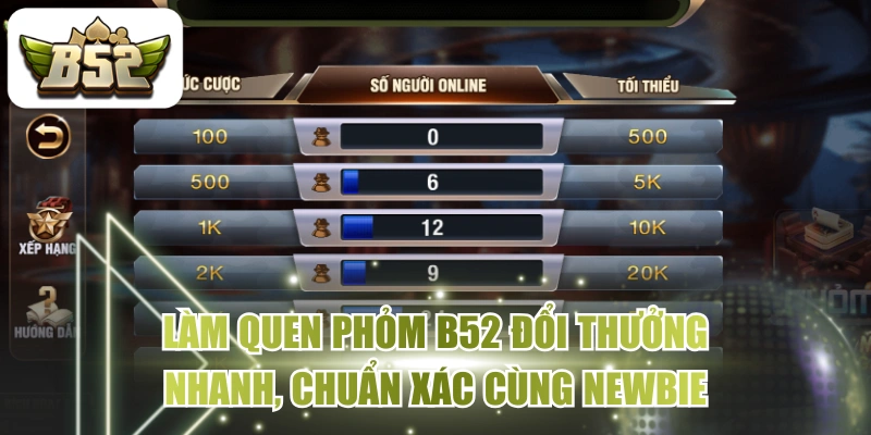 Làm Quen Phỏm B52 Đổi Thưởng Nhanh, Chuẩn Xác Cùng Newbie